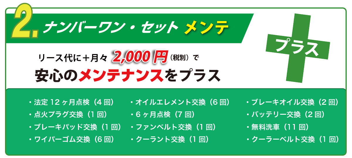 ナンバーワン・セット メンテ